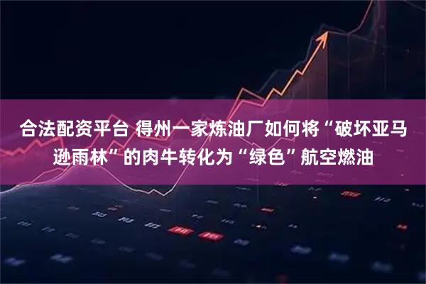 合法配资平台 得州一家炼油厂如何将“破坏亚马逊雨林”的肉牛转化为“绿色”航空燃油