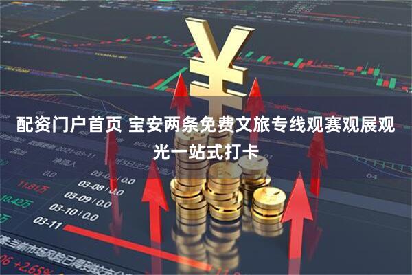 配资门户首页 宝安两条免费文旅专线观赛观展观光一站式打卡